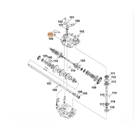 STIHL  Dźwignia włączająca 6105 643 3600